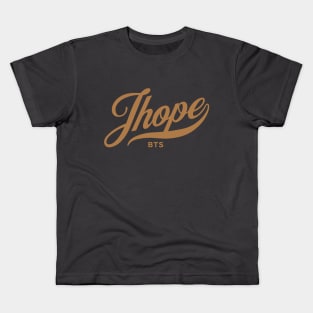 BTS Jhope Jung Hoseok name typography Morcaworks Kids T-Shirt